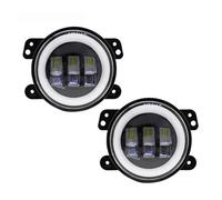 Msisuhoa Pour Chrysler 300 PT Pour Cruiser 2006-2010 Phare LED Antibrouillard 4 Pouces 30 W Avec Anneau Halo Blanc Feux De Jour Angel Eyes Feu Anti-Brouillard Avant(2 Pcs)