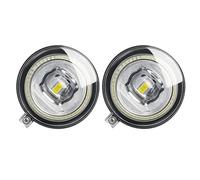 Msisuhoa Pour Jeep Pour Commander 2006 2007 2008 2009 2010 2 X Voiture Avant LED Feux De Brouillard Angel Eye DRL Ensemble De Feux Circulation Diurnes Feu Anti-Brouillard Avant(Yellow and Yellow)