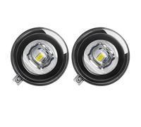 Msisuhoa Pour Jeep Pour Commander 2006 2007 2008 2009 2010 2 X Voiture Avant LED Feux De Brouillard Angel Eye DRL Ensemble De Feux Circulation Diurnes Feu Anti-Brouillard Avant(Yellow)