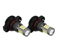 Msisuhoa Pour Jeep Pour Wrangler JK JL 2010-2019 2 Ampoules LED Pour Feux Antibrouillard Avant De Voiture 2504 PSX24W 12276 Accessoires Feu Anti-Brouillard Avant