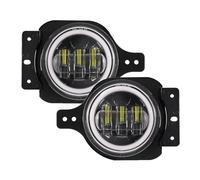 Msisuhoa Pour Jeep Pour Wrangler JL 2018 2019 2020 2021 2022 2023 Paire De Phares Antibrouillard De 4 Pouces Avec Anneau Halo Angel Eyes Feu Anti-Brouillard Avant