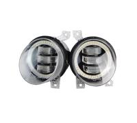 Msisuhoa Pour VW Pour Golf MK5 Pour Rabbit Pour GTI 1K 2004-2009 2 X Voiture Avant LED Feux De Brouillard DRL Canbus Angel Eye Brouillard Diurne Lampe Feu Anti-Brouillard Avant(Yellow and Red)