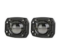 Msisuhoa Projecteurs De Travail À LED 3 Pouces 24 V 12 V Feux De Jour Pour Voiture LED 6000 K/3500 K Lentille Antibrouillard Projecteur Moto 4x4 Tout-terrain Feu Anti-Brouillard Avant(2PCS Square)