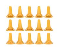 Msiud 15 Tétines Lait Silicone Souple, Chatons Chiots Nouveaux Nés 3x2cm | Silicone souple protège gencives, adapté biberon seringue, 15 pièces rechange pour chatons chiots nouveau nés lavable