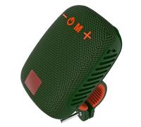 Msiud Bike Blue Tooth Enceinte, Guidon Portable avec Radio FM, Haut-Parleur de Conception intégré avec Un Son Fort pour la Conduite, IPX5, Supporter la Carte Mémoire, Fil Moins pour Le (Vert foncé)