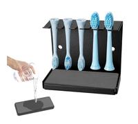 Msiud Porte Brosse Dents Électrique Mural, Acier Inoxydable Socle Diatomée | Acier inoxydable, socle diatomée absorbant, pose sans perçage, 5 têtes et dentifrice, rangement salle de bain gain de place