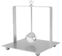 Msiud Porte Serviettes de Table à Manger, Design Lesté Support Serviettes Papier Napkins Holder Métal Robuste Pour Cuisine Moderne Extérieur Pique Outdoor Barbecue Party Bar 13.5x13.5x15 cm