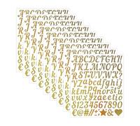 Msiud Stickers Lettres Or Vinyle Paillettes Résistant Intempéries Scrapbook