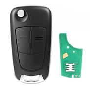 MSKEYZ e voiture à 2 boutons 433 MHz pour système Valeo ID46 Puce pour Opel Astra H/Corsa D Vauxhall Zafira Meriva HU101Blade