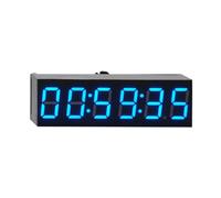 Mskidand 0,36 Pouce 6 Bits Horloge LED Horloge Électronique Numérique avec Deuxième Module D'Affichage Mise Hors Tension Mémoire Réglage de la Luminosité -B
