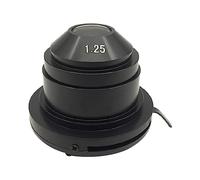 Mskidand 1 pièce Abbe Condensateur de microscope (NA1.25) raccords optiques avec diaphragme variable pour converger la lumière en champ lumineux