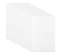 Mskidand 20 Feuilles de Mousse EVA de 3 mm pour Broderie 3D, 15 X 23 cm, pour Loisirs Créatifs, Projets de Bricolage, Couture à la Main, Blanc