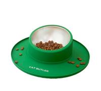 Mskidand Acier Inoxydable en Silicone Vaisselle pour Animaux de Compagnie Gamelle Anti-Déversement pour Chat Fournitures pour Animaux Compagnie Gamelle pour Chien Abreuvoir Fixe pour Chien