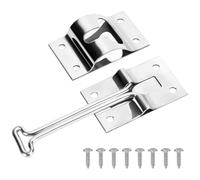 Mskidand Loquet de porte de camping-car - Support de porte de camping-car, loquet de porte de remorque en acier inoxydable, support de porte de style T de 10,2 cm