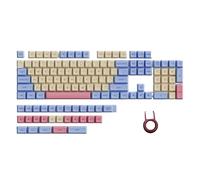 Mskidand Lot de 132 touches PBT roses mignonnes pour clavier mécanique par sublimation