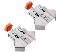 Mskidand Lot de 2 colliers de serrage multi-usages en acier inoxydable à angle droit à 90 degrés