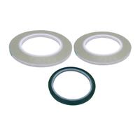 Mskidand Lot de 2 rubans adhésifs transparents de 6,35 mm x 125 m