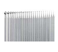 Mskidand Lot de 24 fraises rondes en forme de boule de 1,9 cm - Outils de sculpture/gravure lapidaire