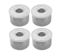 Mskidand Lot de 4 filtres d'entrée de pompe 181073 ou 181-073 - Filetage NPT 1,27 cm en acier inoxydable avec pulvérisateur de peinture sans air