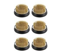 Mskidand Lot de 6 grenouilles à fleurs rondes en laiton de 5,3 cm, vase japonais Ikebana, grenouilles florales, arrangements floraux