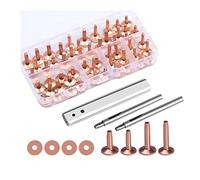 Mskidand Rivet en cuivre massif antirouille pour cuir et cuivre pur