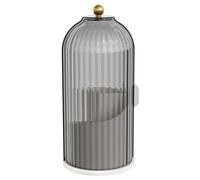 Mskidand Support rotatif à 360 ° pour pinceaux de maquillage avec couvercle - Organiseur de luxe pour cosmétiques - Rouge à lèvres et sourcils - Boîte de rangement facile à utiliser - Multifonctionnel