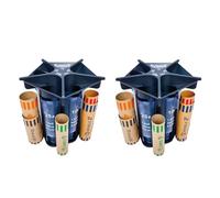 Mskidand Tube de trieur de pièces de monnaie 5 en 1 - Compteur de pièces de monnaie - Rouleau de monnaie