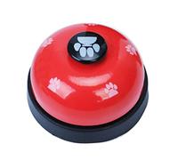 Mskmnkot 1PC Dog Training Bell Puppy Pet Training Bells Dog Cat Door Bell Clear Ring Tell with Non-Skid Rubber Base Communication Device for Your Pet(Red)
