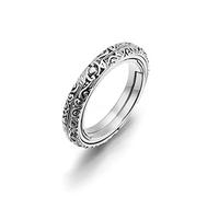 Mskmnkot 1pc sphère astronomique anneau de balle pliable rotatif rotatif Cosmic Ring Retro Vintage Couple SINGS CREATING Gift For Couple Lovers (Silver, 6#) Astronomie Astronomical Sphere 16th Cen