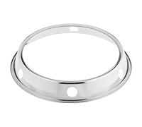 Mskmnkot Anneau de wok, fond rond, Pan de wok en acier en carbone martelé à la main traditionnel, pow pour cuisinière à gaz ou gril 25 cm, porte-éteinte retournement