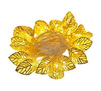 Mskmnkot Lumières de fée Lumières Luges décoratives Lights Fairy Fair Battery LED 118 '' Long Golden Metal Leaf Copper Fire pour les événements d'anniversaire de fête mariage
