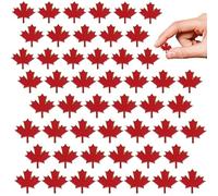 Mskmnkot Pin du Canada, 50pcs 1x1 Pouces Maple Leaf Leaf Canada Souvenir Bin, épingles en Alliage de Drapeau en émail Rouge, Bijoux de Broche pour Hommes Femmes