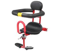 Mskmnkot Siège de vélo pour bébé, Confort sûr Confort Portable sur Le Devant de la Bambin à vélo avec pédale Pied et Garde-Corps en Forme U pour bébés Enfants