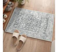 Mskmnkot Small Area Tapis, Petit Tapis pour Le Salon Salle de Bain 23.62x35.43 Vintage Soft Imitation Cashmere Non GLIP Backing, Crochet Runner