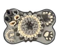 Mskmnkot Snuffle Mat for Dog 25x17 inch Large Washable Dog Snuffle Master with BB Squeaker Non-Slip Sniffing Feeding Mat Funny Brain Games for Small Medium Large Dogs Grey Master Dogs
