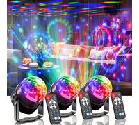 Mslitely-Ensemble de fête disco à 3 parties, disque en matériau ABS avec fernbedienung, DJ-Stroboskoplicht, geeignet für Lichterketten bei Hochzeiten/KTV-Karaoke/Geburtstagsfeiern.