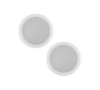 Power Dynamics Paire d'enceintes étanches MSLP65 – 6 pouces, 100 W, 8 Ω – Blanc