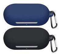 Msm-case Case Silicone Compatible avec OnePlus Buds Z2 TWS, [Prend en Charge la Charge sans Fil] [Étui de Protection Antichoc] [Mousqueton] -Mignon Dessin animé 3D-Black Blue