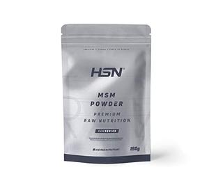MSM en Poudre de HSN | Méthylsulfonylméthane | Santé pour les Os et Articulations | Forme biodisponible de soufre en poudre, Végétalien, Sans Gluten, Sans Lactose, 150g