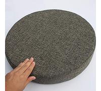 MSM Épaissir Rond Coussin, Tatami Hublot De Compartiment Terrasses Rond Japonais Coussins D’Assise Grande Futon Coussin De Chaise, 8cm Épais-Gris Foncé Diamètre: 40cm