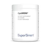 MSM OptiMSM® - Soufre Organique - Haute Pureté - Poudre 200 g - SuperSmart | Méthyle-sulfonyl-méthane - Aide à Atténuer les Douleurs Articulaires - Sans OGM - Vegan