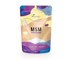 MSM Vegavero® Poudre | 1 Kg Méthylsulfonylméthane Pur à 99,9% | Sans Additifs & VEGAN | Formation de Collagène | Testé en Laboratoire | Format Sachet ou Boîte
