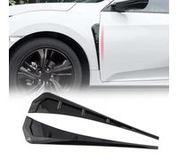 MSMDG 2 Pièces Autocollants de Décoration D'aile de Voiture pour BYD Seal, Voiture Side Air Vent Cover Garniture Autocollant,A/Black