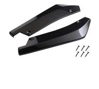 MSMDG 2 Pièces Diffuseur De Spoiler De Pare-Chocs Arrière Aileron d'angle Enveloppant pour Peugeot 308 GTI, avec 6 Boulons,A/Black
