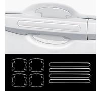MSMDG Film Autocollant Poignée Portière Voiture pour BMW 2 3 5 7 Series 6GT X5 X6 F45 F46 G20 G30 G32 G11 G12 F48 G01 F15 F85 F16, Film Protection Contre Les Rayures Peinture Poignée Portière Voiture