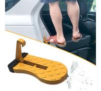 MSMDG Marchepied de Porte de Voiture pour VW Transporter T5 & T6/6.1, Pédale Auxiliaire Pliable Multifonction, Marche Pied Voiture Acces Toit,C/Yellow