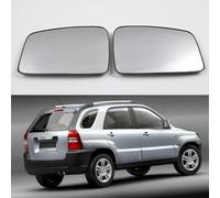 MSMDG Remplacement du Verre de rétroviseur pour KIA SPORTAGE 2005-2010, Gauche ou Droit, Rétroviseur Chauffant, Argenté
