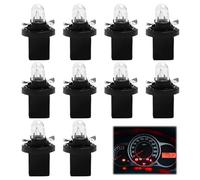 MSMXCS 10 Ampoules LED pour Tableau de Bord Véhicule 12V 2W Lot de 10 Pièces COB SMD Blanc Compatible Voiture, Moto, Bateaux Remplacement Éclairage Compteur Vitesse Jauge Cluster