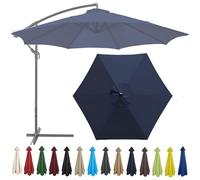 MSNCS Auvent de Remplacement pour Parasol 2m/2,7m/3m, 6 Baleines/8 Baleines Toile de Rechange pour Parasol Déporté, Housse de Rechange pour Parasol de Jardin Terrasse Plage