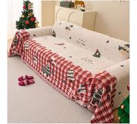 MSNCS Housse de Canapé en Chenille, Décoration de Festival de Noël, Couverture Toutes Saisons, Serviette Housse de Canapé de Salon, Housse Anti-Rayures pour Chat(Color4,180x230cm/70x90in)